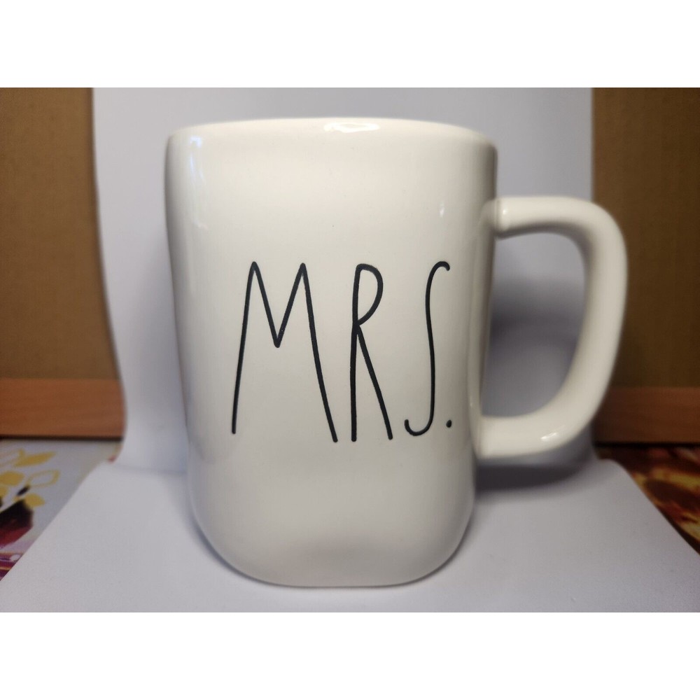 Rae Dunn Mrs. White Coffee Mug Artisan Collection by Magenta